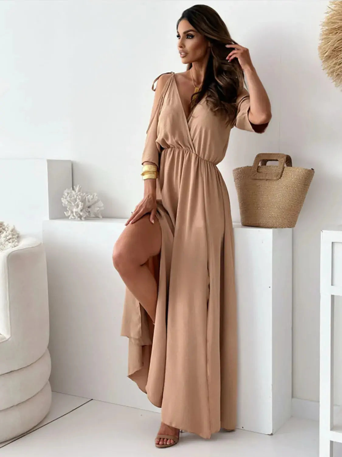 Elegance in Motion Slit Dress – Chic Women's Dresses | Belle Kloset Fashion