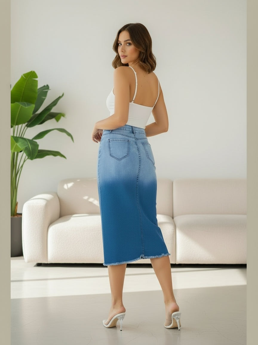 Happy Hour Denim Skirt - Chic Women's Skirt | Belle Kloset Fashion