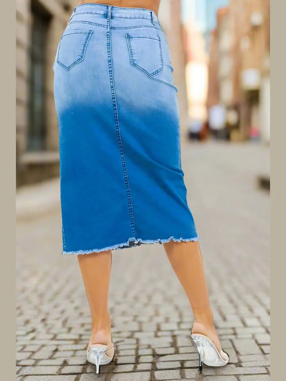 Happy Hour Denim Skirt - Chic Women's Skirt | Belle Kloset Fashion