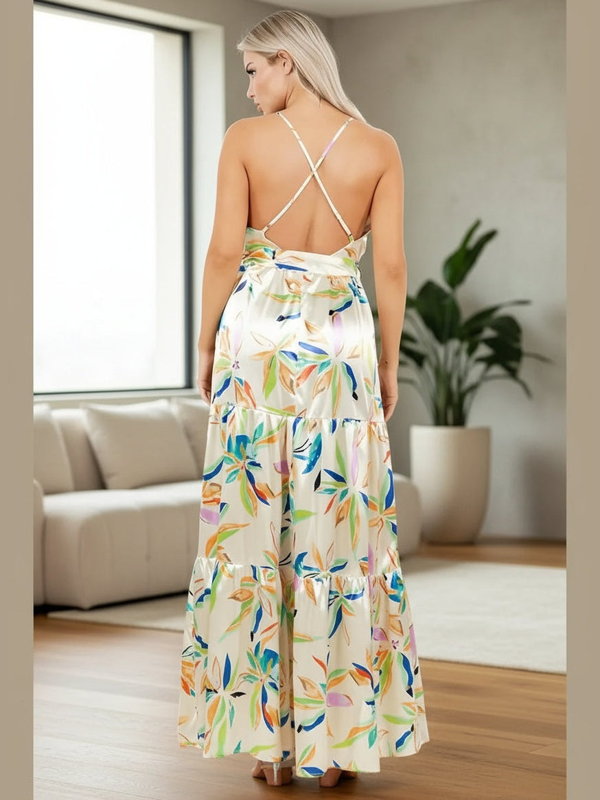 Star Gazing Maxi Dress (Yellow) - Chic Women's Dresses | Belle Kloset Fashion