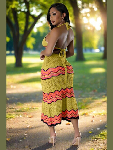 Stepping Out Crotchet Two-Piece Set