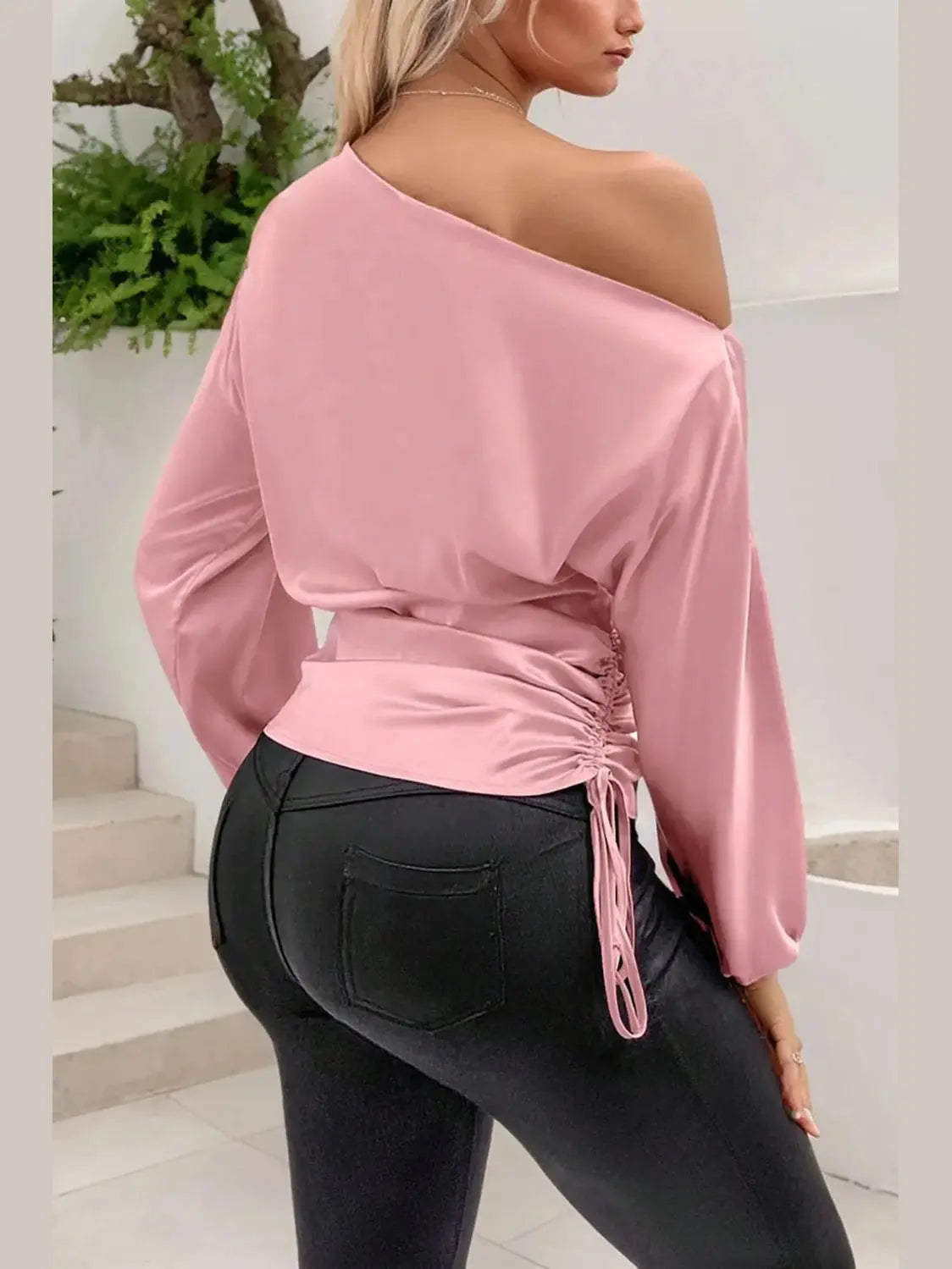 One-Shoulder Luxe Blouse - Chic Women's TOP | Belle Kloset Fashion