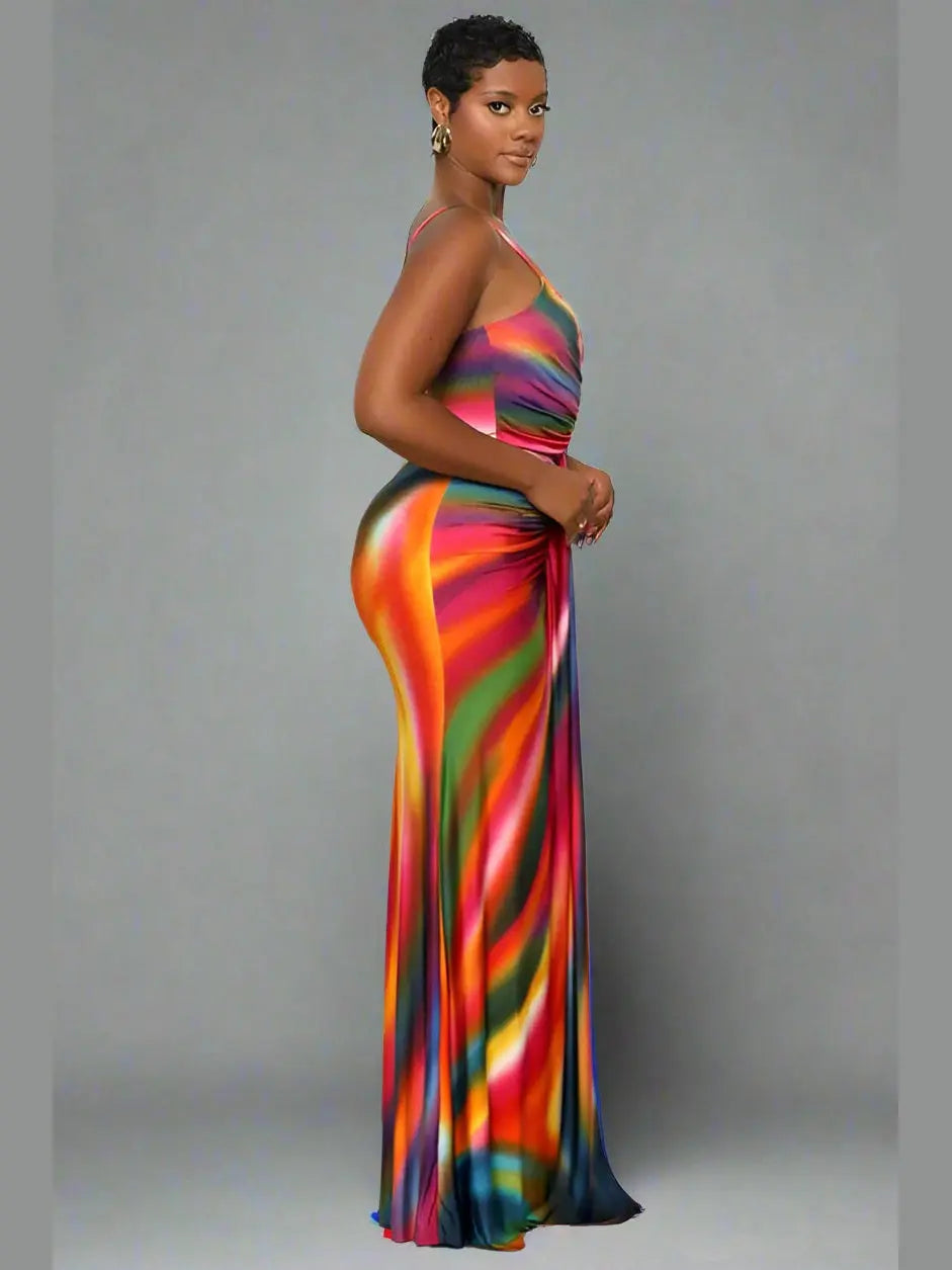 Radiance Multicolor Maxi Dress - Chic Women's Dresses | Belle Kloset Fashion