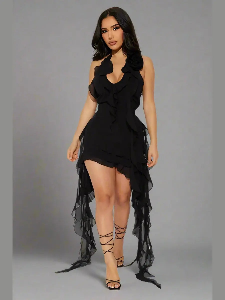 Backless Bombshell Halter Dress – Chic Women's Dresses | Belle Kloset Fashion