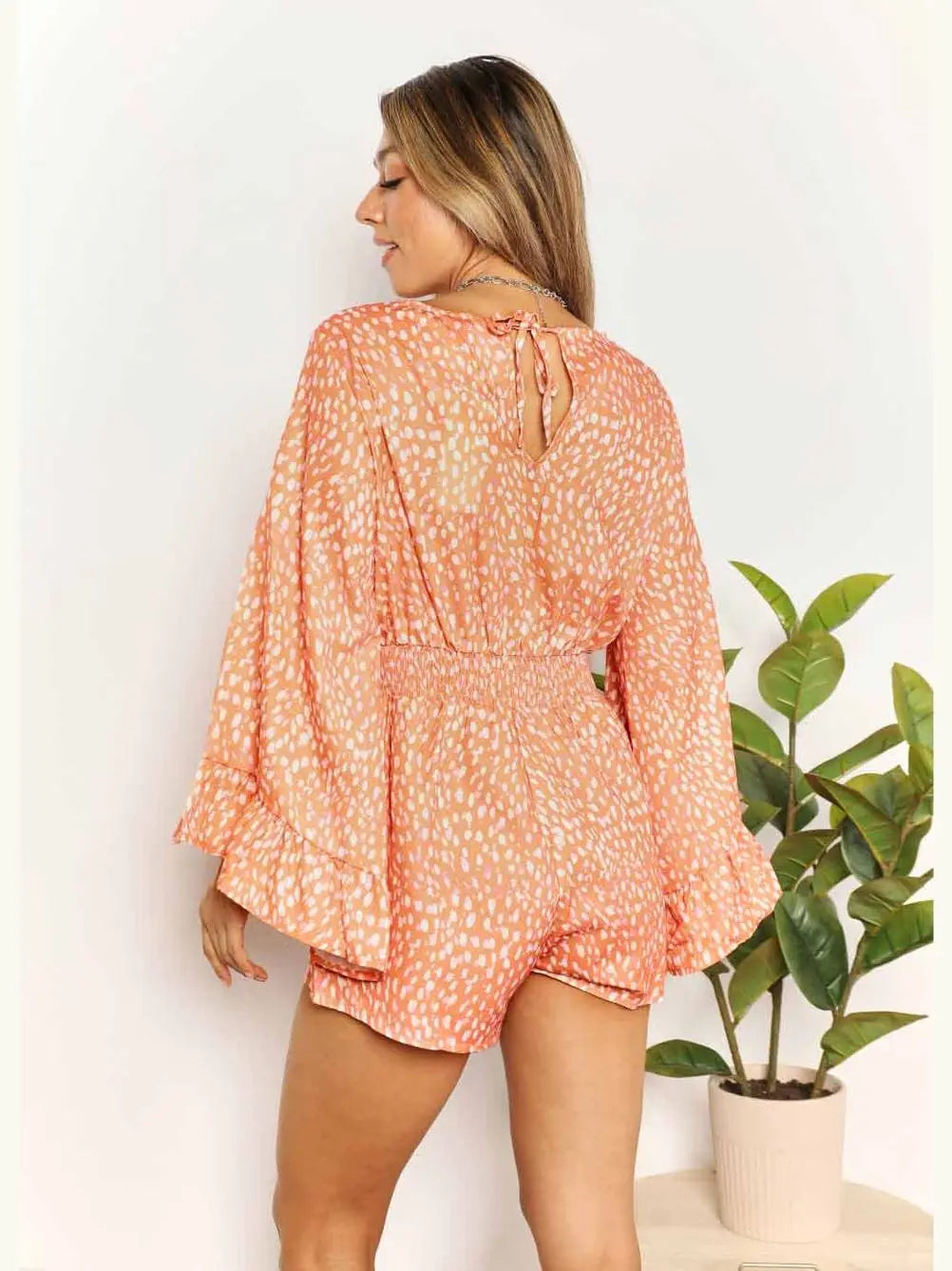 Double Take Printed Romper – Chic Women's Outfit Set | Belle Kloset Fashion