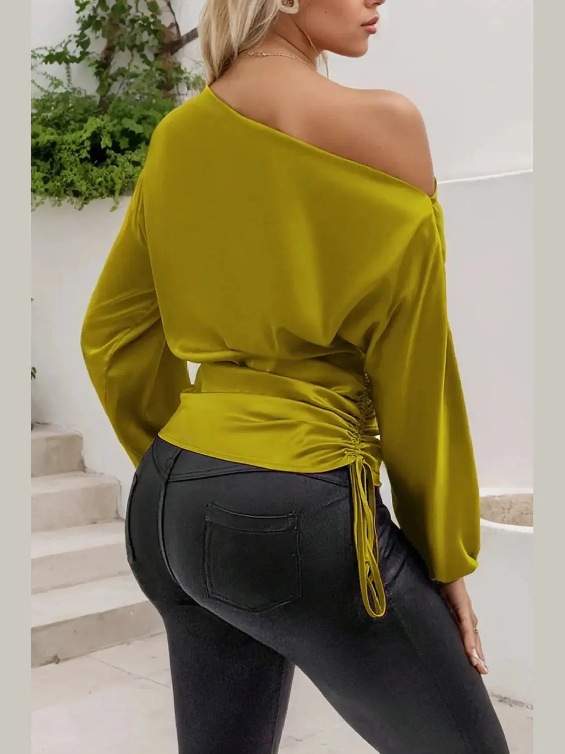 One-Shoulder Luxe Blouse - Chic Women's TOP | Belle Kloset Fashion