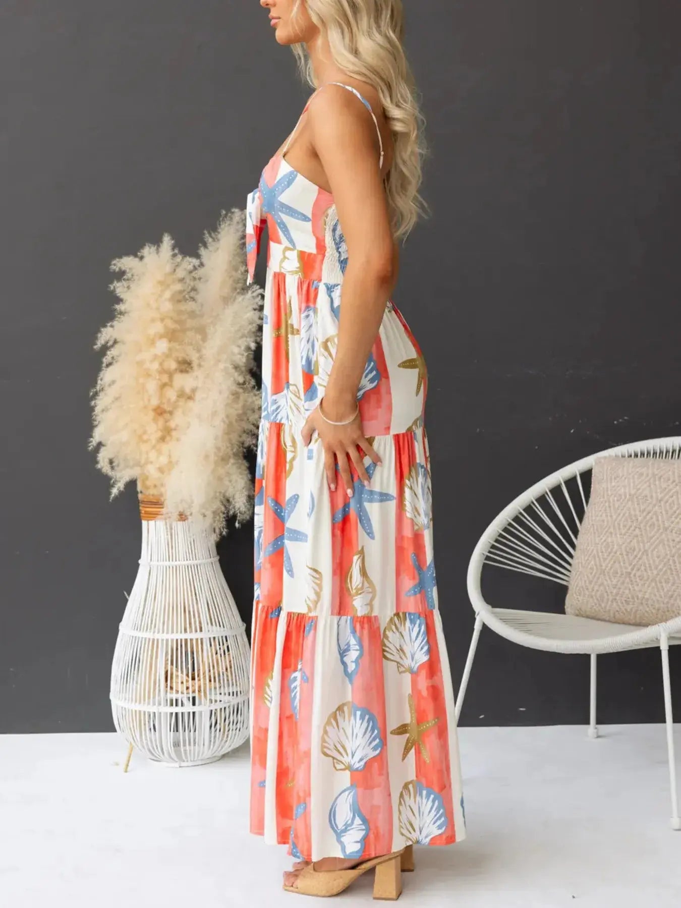 Sunset Bloom Maxi Dress with Pockets - Chic Women's Dresses | Belle Kloset Fashion