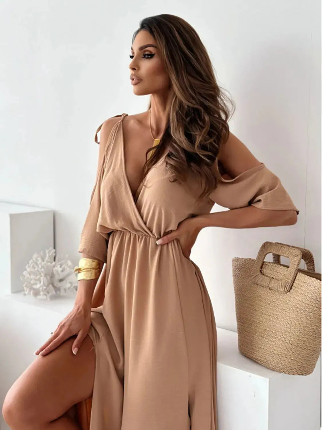 Elegance in Motion Slit Dress – Chic Women's Dresses | Belle Kloset Fashion