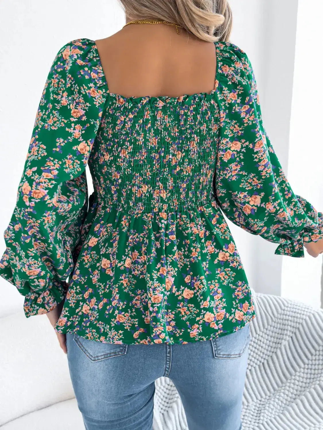 Off Shoulder Floral Blouse – Chic Women's Tops | Belle Kloset Fashion