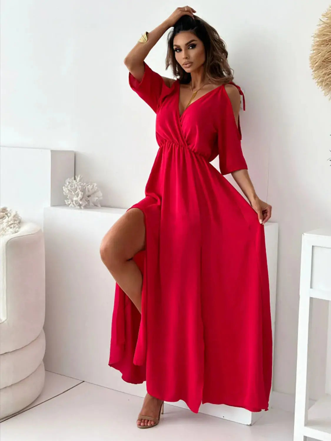 Elegance in Motion Slit Dress – Chic Women's Dresses | Belle Kloset Fashion