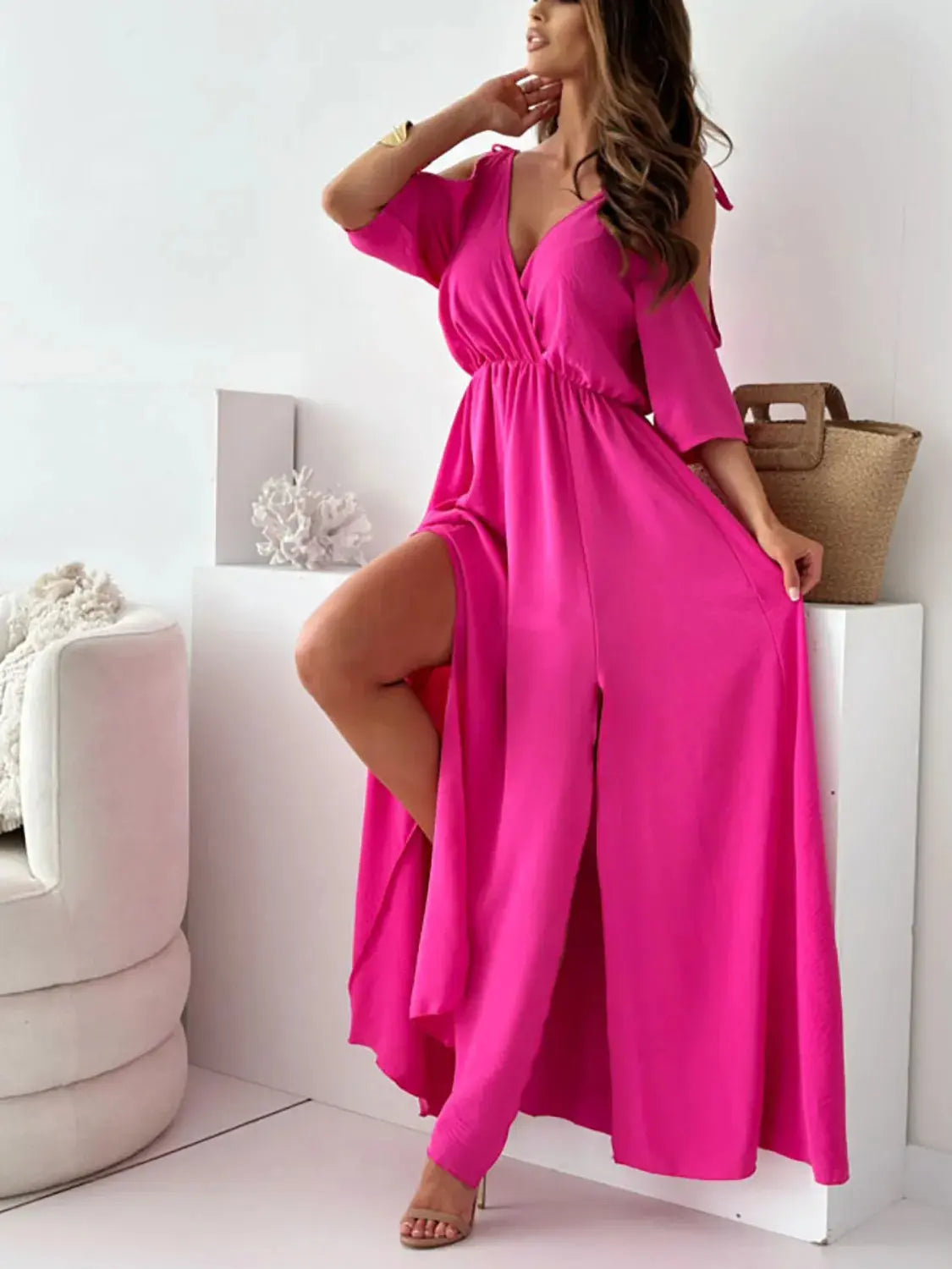 Elegance in Motion Slit Dress – Chic Women's Dresses | Belle Kloset Fashion