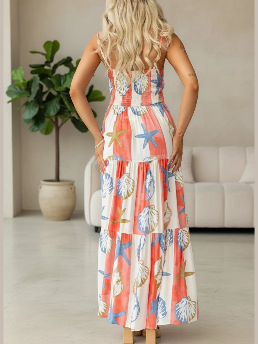 Sunset Bloom Maxi Dress with Pockets - Chic Women's Dresses | Belle Kloset Fashion