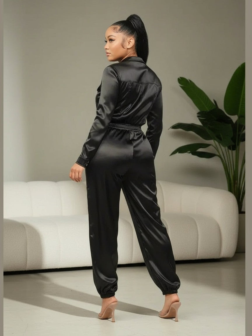 Pop of Black Jumpsuit - Chic Women's Outfit Set | Belle Kloset Fashion