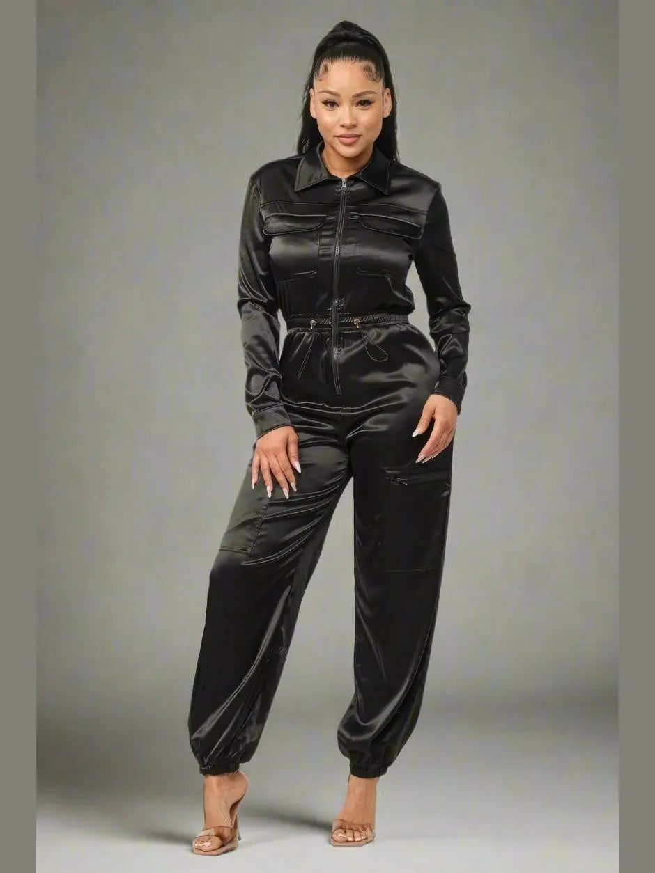 Pop of Black Jumpsuit - Chic Women's Outfit Set | Belle Kloset Fashion