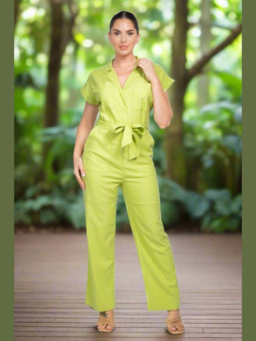 Summer Fun Linen Jumpsuit