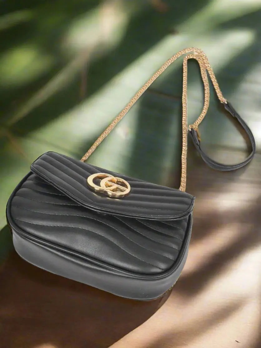 ChicStitch Quilted Faux Leather Crossbody Bag - Chic Women's | Belle Kloset Fashion
