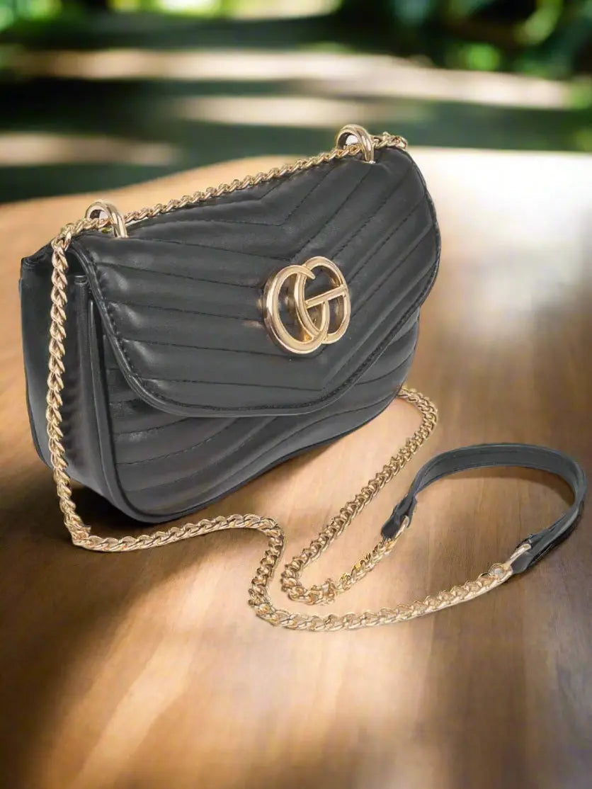 ChicStitch Quilted Faux Leather Crossbody Bag - Chic Women's | Belle Kloset Fashion