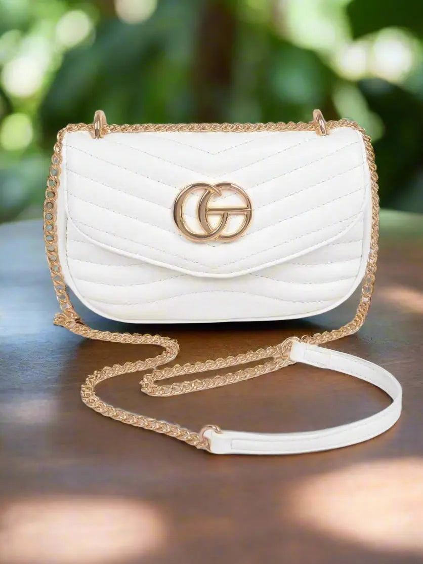 ChicStitch Quilted Faux Leather Crossbody Bag - Chic Women's | Belle Kloset Fashion