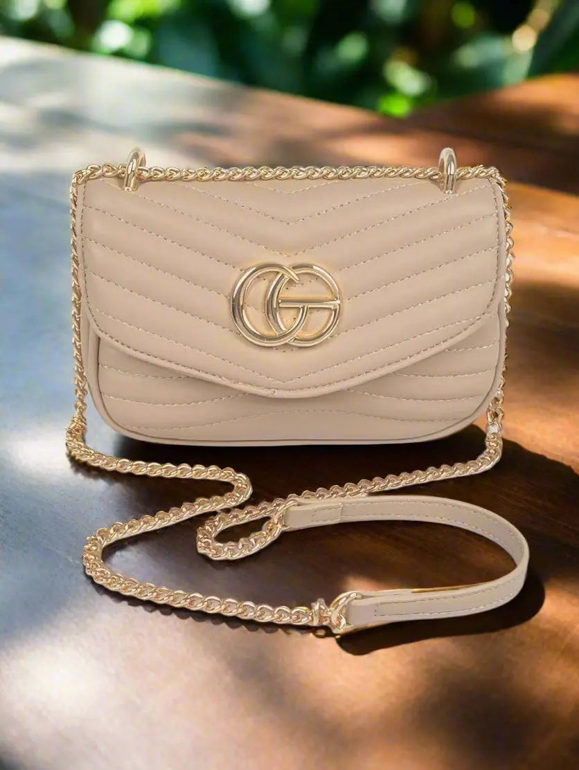 ChicStitch Quilted Faux Leather Crossbody Bag - Chic Women's | Belle Kloset Fashion