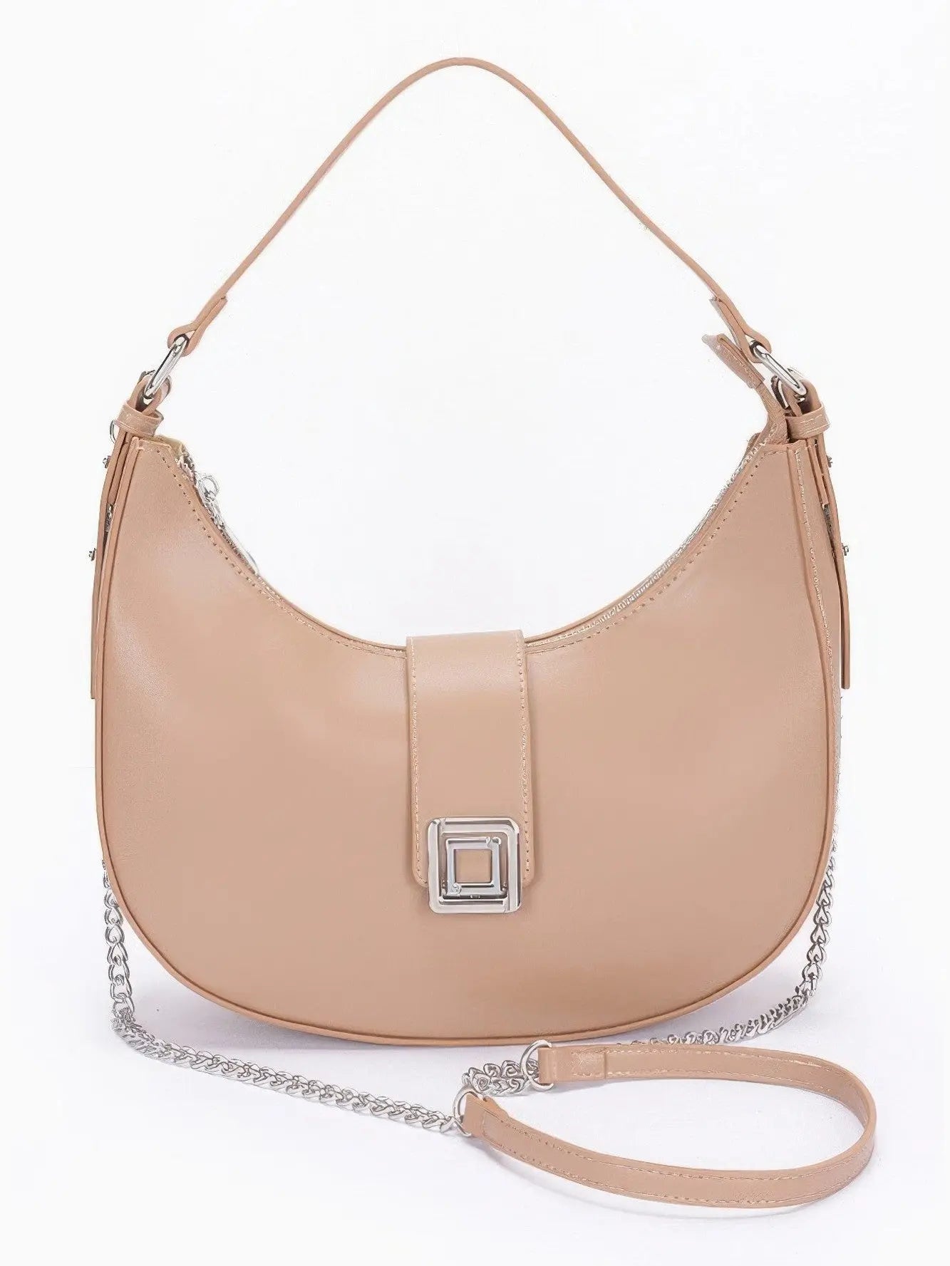 LuxeEase Faux Leather Hobo Bag - Chic Women's | Belle Kloset Fashion