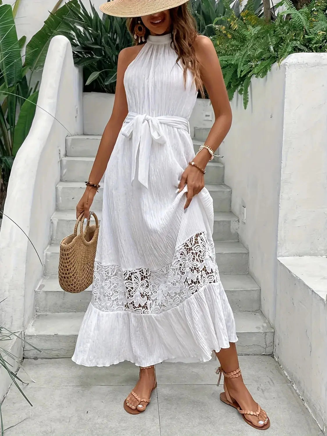 Ethereal Grace Lace Maxi Dress – Chic Women's Dresses | Belle Kloset Fashion