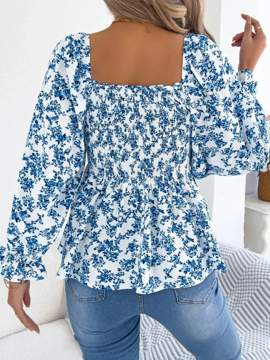 Off Shoulder Floral Blouse – Chic Women's Tops | Belle Kloset Fashion