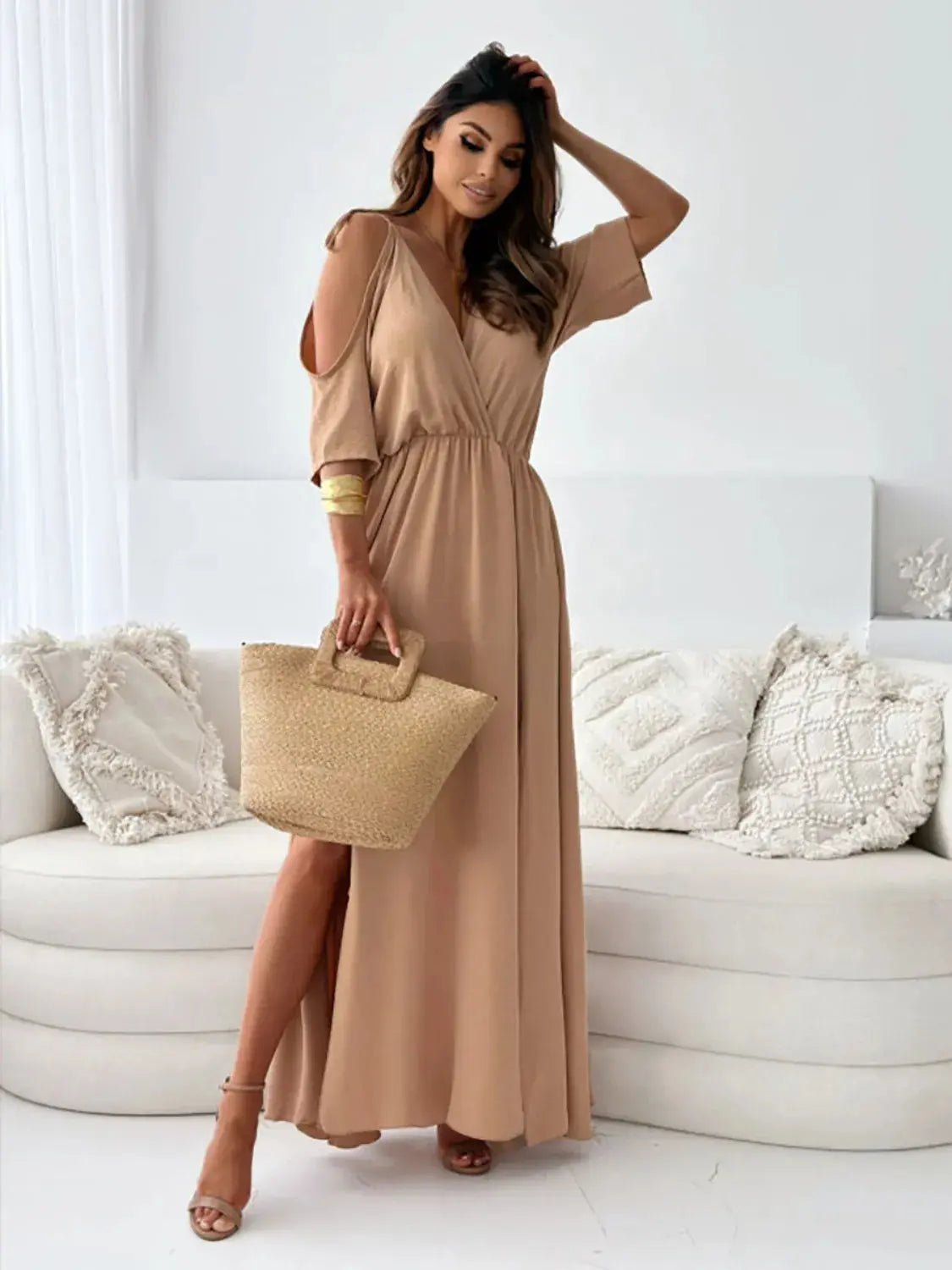 Elegance in Motion Slit Dress – Chic Women's Dresses | Belle Kloset Fashion