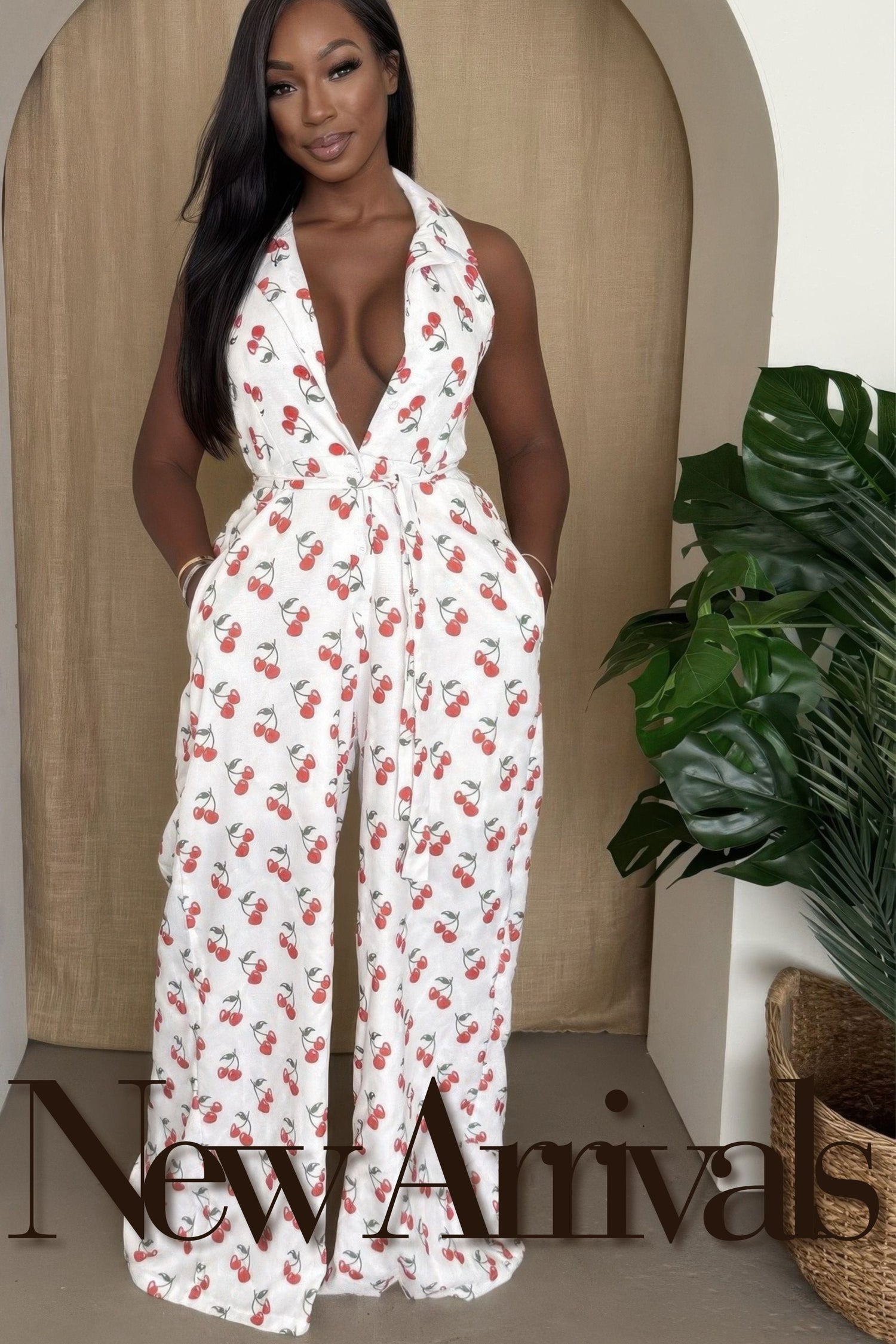 New Arrivals - Stylish single shoulder midi dress featuring pockets and a vibrant blue leaf print, perfect for summer occasions.