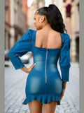 Rhapsody in Blue Denim Dress
