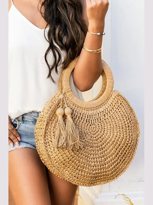 Seabreeze Woven Straw Tote – Chic Women's  | Belle Kloset Fashion