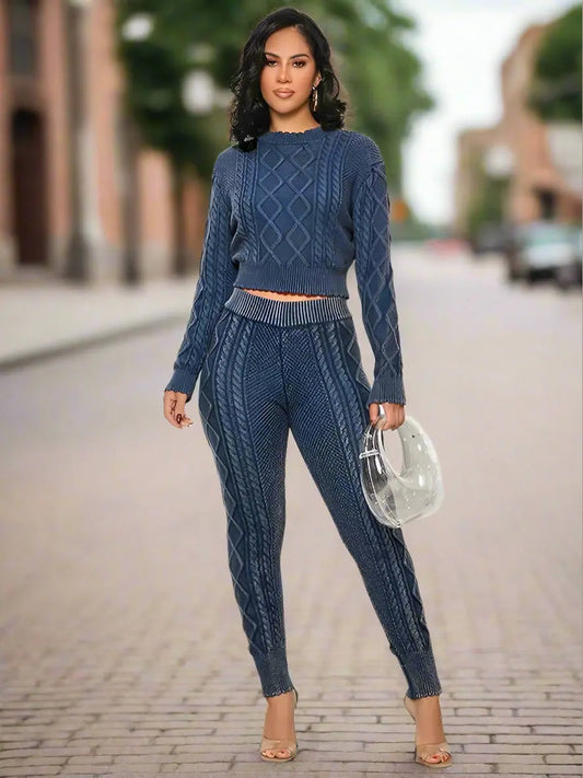 Cozy Confidence 2-Piece Sweater Pants Set - Chic Women's Outfit Set | Belle Kloset Fashion