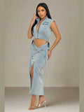 Peek-A-Boo Denim Set