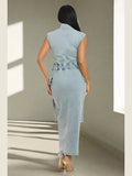 Peek-A-Boo Denim Set