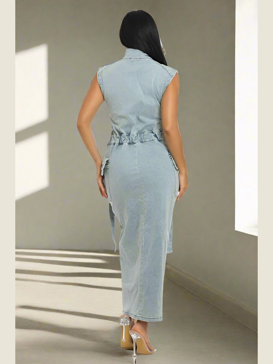 Peek-A-Boo Denim Set