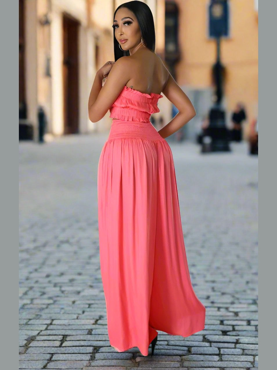 Wide Leg Two Piece Set - Chic Women's Outfit Set | Belle Kloset Fashion