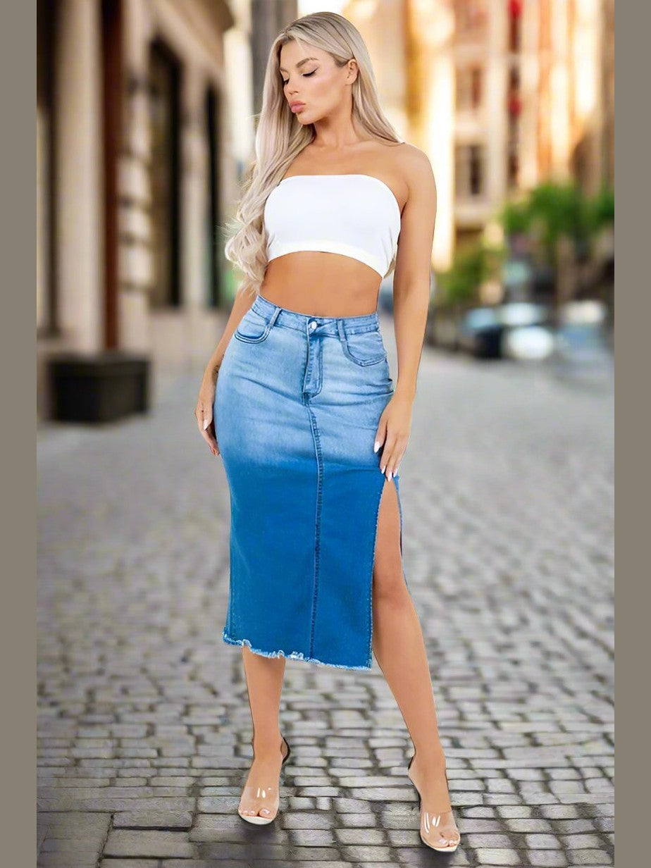 Happy Hour Denim Skirt