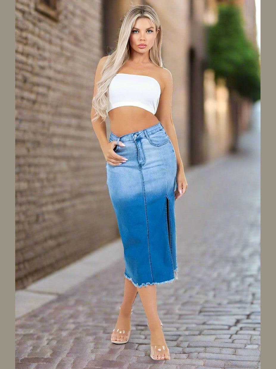 Happy Hour Denim Skirt