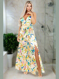 Star Gazing Maxi Dress Yellow