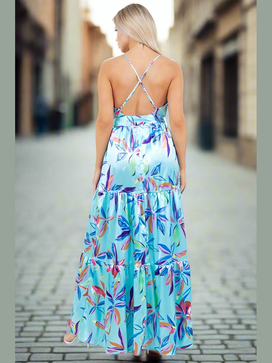 Star Gazing Maxi Dress Blue
