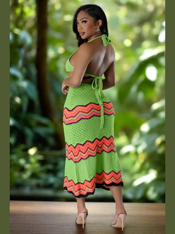 Stepping Out Crotchet Two-Piece Set