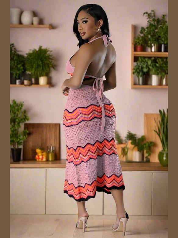 Stepping Out Crotchet Two-Piece Set