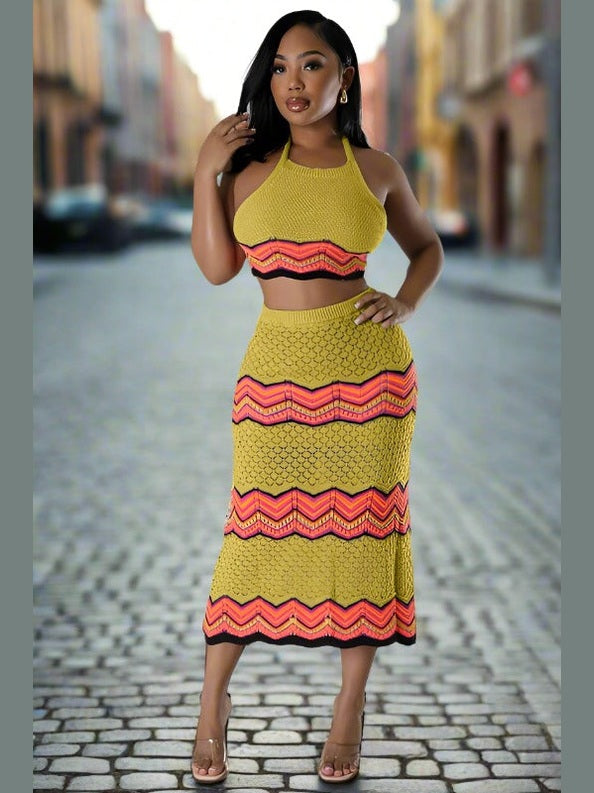 Stepping Out Crotchet Two-Piece Set