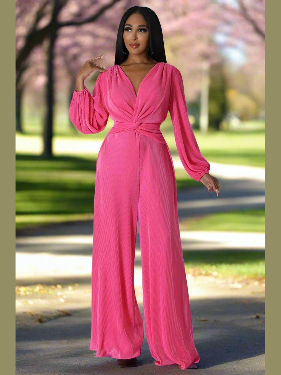 Touch & Go Wide Leg Jumpsuit - Chic Women's Outfit Set | Belle Kloset Fashion