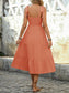 Tie Shoulder Tiered Ruffle Midi Dress – Chic Women's Dresses | Belle Kloset Fashion