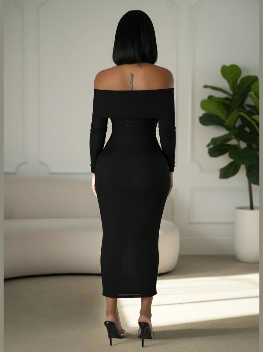 Verona Off-Shoulder Maxi Dress - Chic Women's Dresses | Belle Kloset Fashion