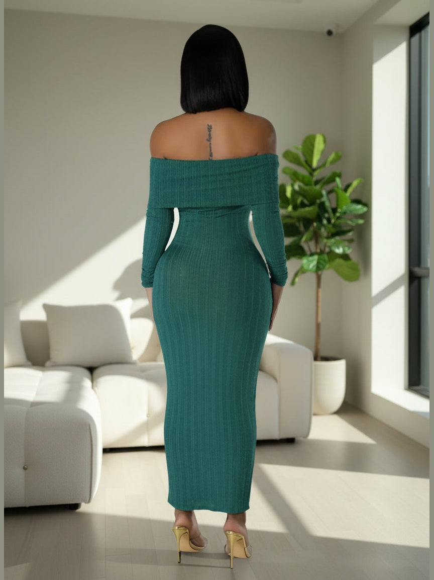 Verona Off-Shoulder Maxi Dress - Chic Women's Dresses | Belle Kloset Fashion