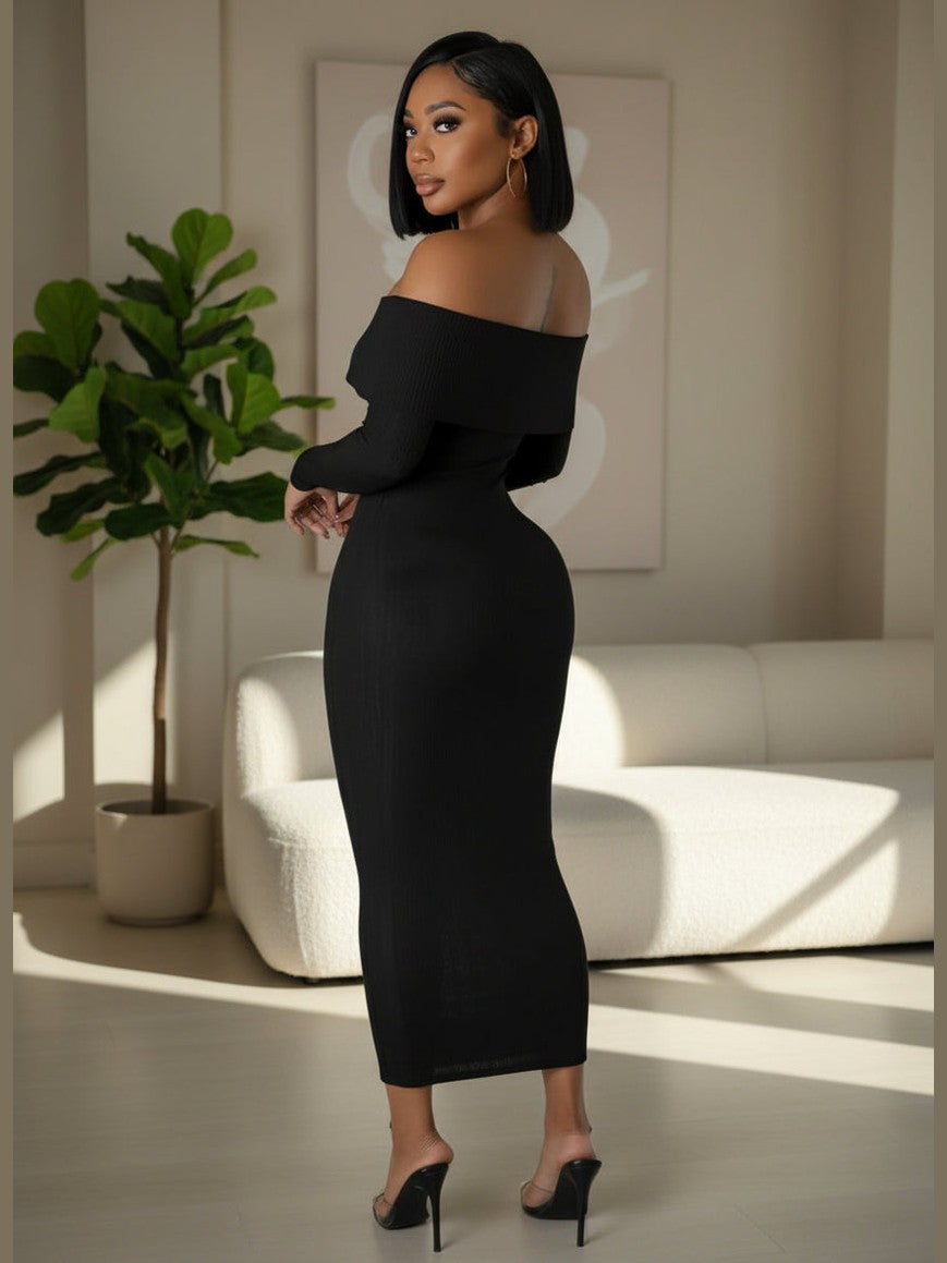 Verona Off-Shoulder Maxi Dress - Chic Women's Dresses | Belle Kloset Fashion