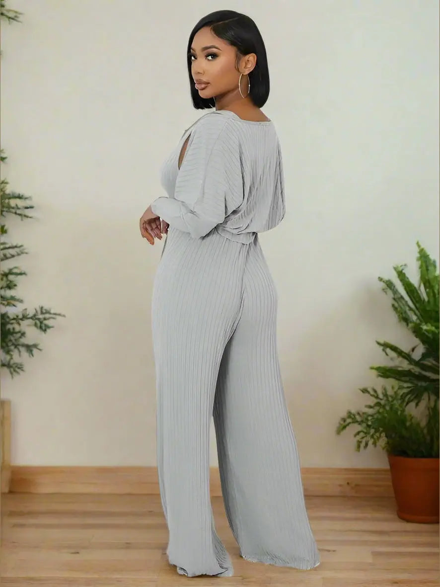 Vibes Two-Piece Jumpsuit Set - Chic Women's Outfit Set | Belle Kloset Fashion