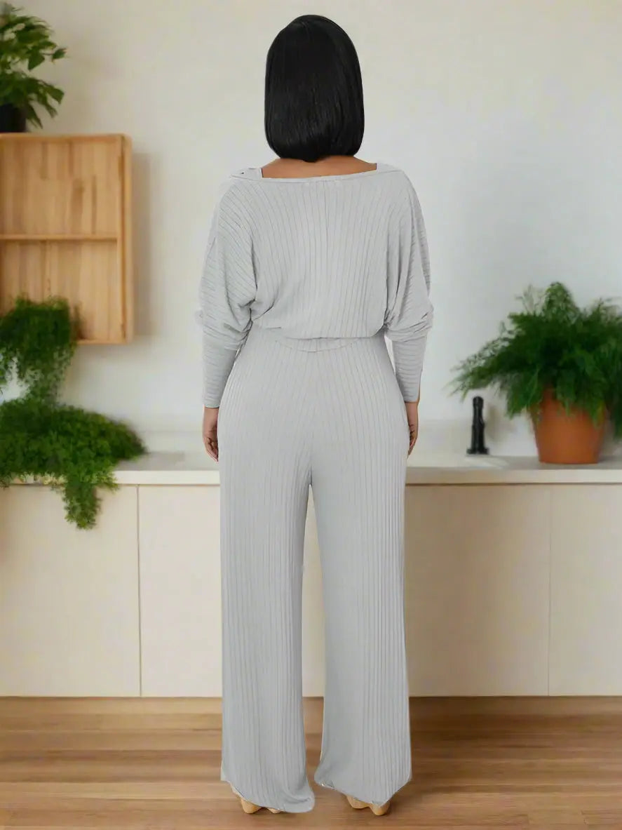 Vibes Two-Piece Jumpsuit Set - Chic Women's Outfit Set | Belle Kloset Fashion