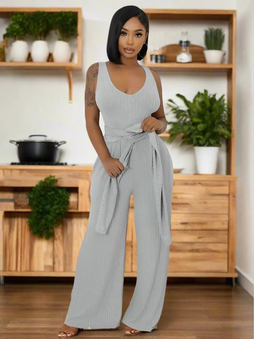 Vibes Two-Piece Jumpsuit Set - Chic Women's Outfit Set | Belle Kloset Fashion